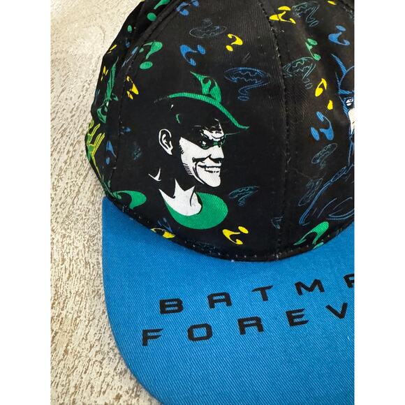 DC Comics | Accessories | Vintage Batman Forever Youth Hat W Rare Blue ...
